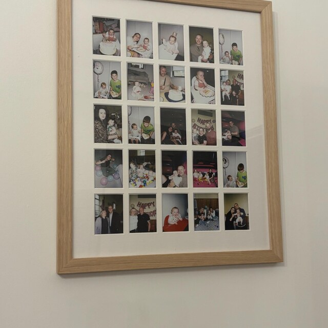 Instax Mini Photo Frame | Oak Veneer, 25 Aperture Collage - Etsy