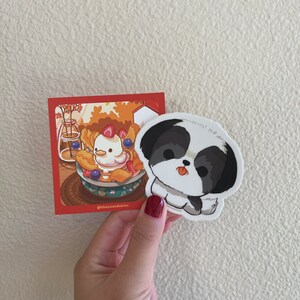 Shih Tzu Car Magnet - "Shih Tzu Limo On Board" Funny Oval Decal For Car, Truck, Fridge (6x4 Inch)