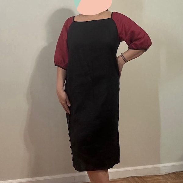 OFB Linen V Long Dress main image 0