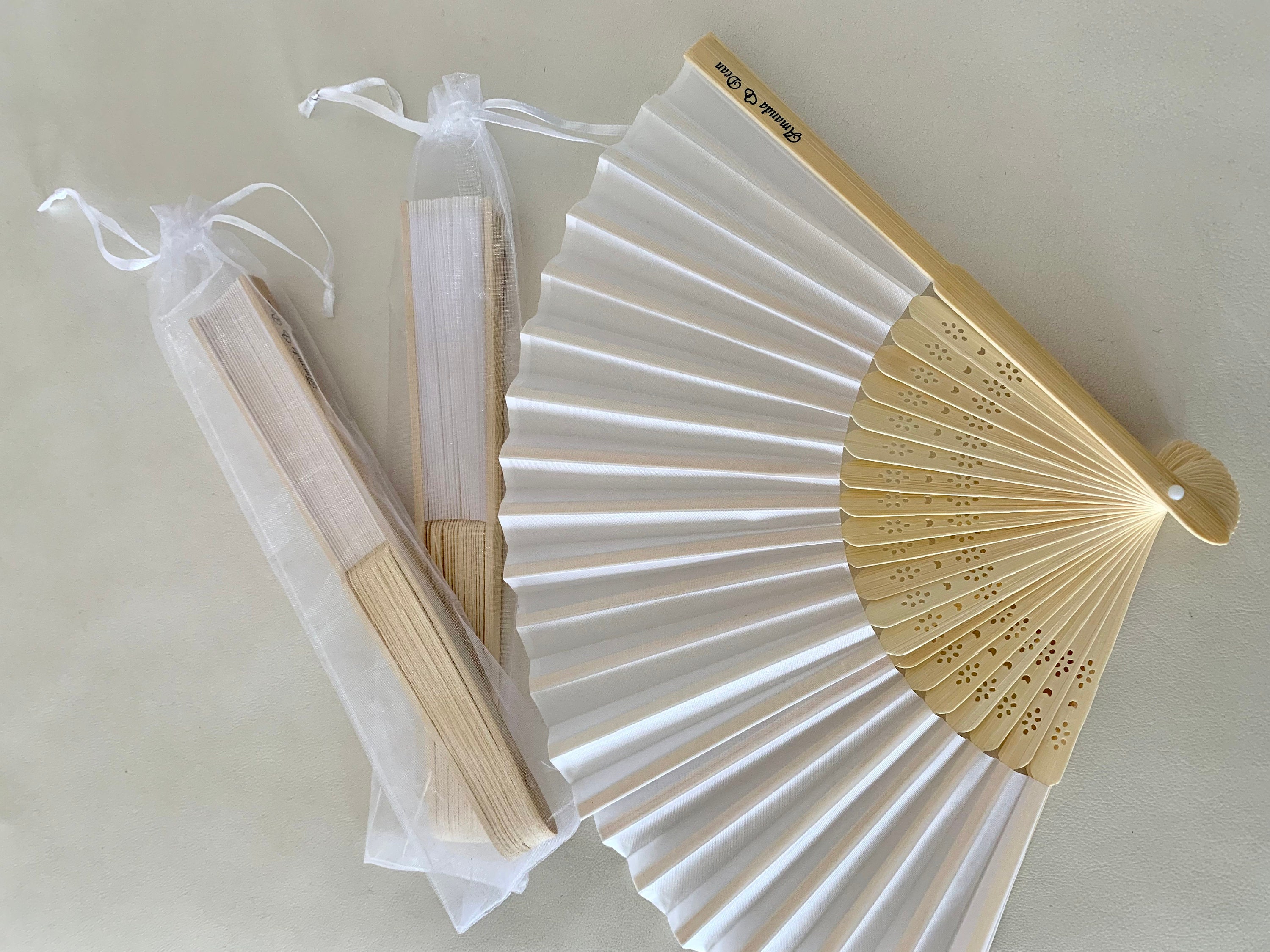 Hand Fan Wedding, Hand fans Personalized, Hand Fan folding, Hand Fans Bulk,Custom Hand fan gift,Bridal Shower gift, Fan with Ribbon bow