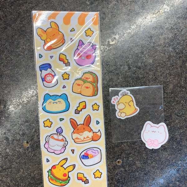 A4 Size Kirby Pastel Dessert Large Art Print Etsy