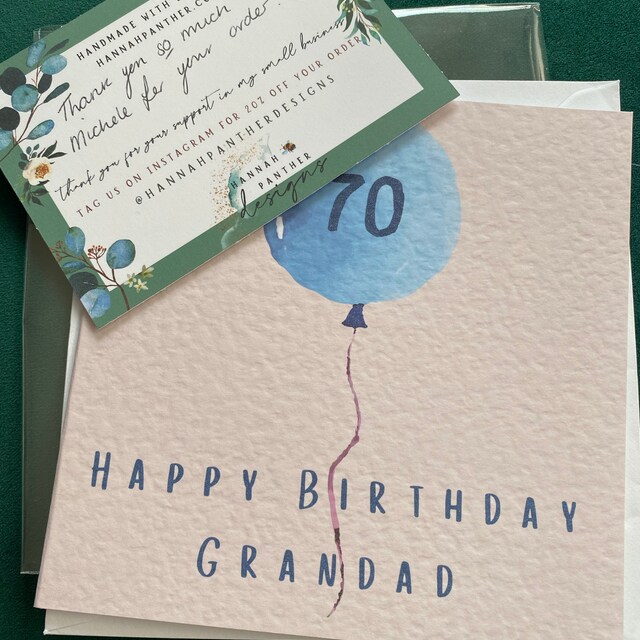 Hunts England Biglietto 70° Compleanno Nonno – Formato Quadrato 148x148 Mm Con Busta, "Best Grandad In The World" - 5