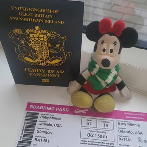 Teddy Bear Passport USA personalised Inc Photo - Etsy