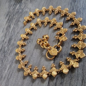 Gold Necklace/ Temple Jewelry/ Indian Necklace/ South Indian - Etsy