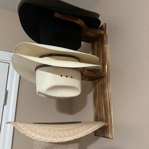 Triple Cowboy Hat Rack vertical - Etsy