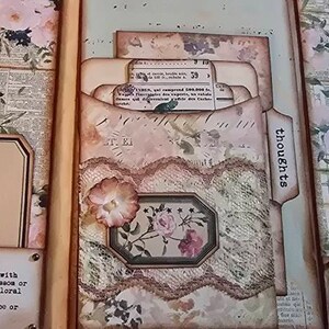 Flower Shop Folio, Junk Journal Kit, Digital Junk Journal