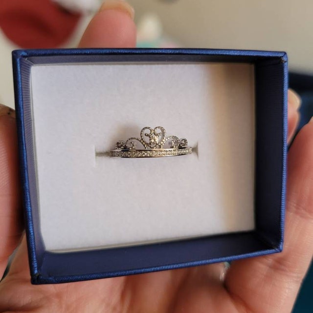 925 Sterling Silver Princess, Queen Crown Ring for Girls
