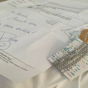 Kupujący z Etsy dodał(a) zdjęcie swoich zakupów