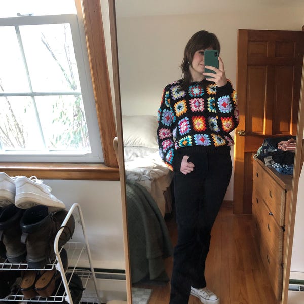 ROSE BLACK/RED CARDIGAN