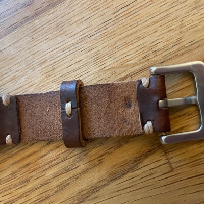 Leather Watch Strap Leather Watch Band Handmade Watch Band - Etsy