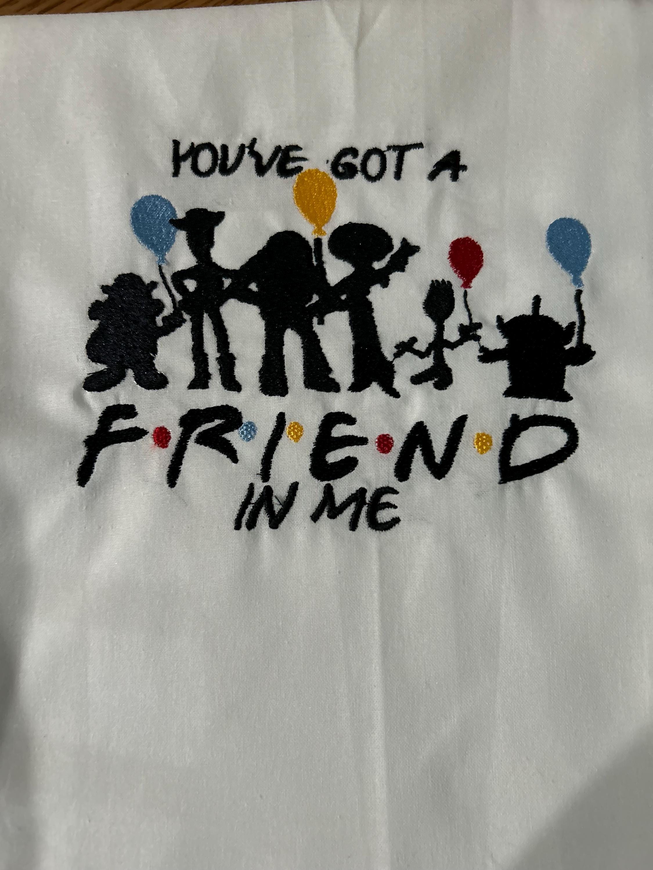 Customer photo for Friends Mini - Embroidery font