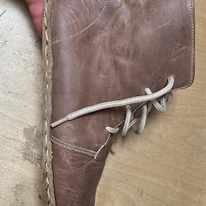 Men Brown Chelsea Barefoot Boots, Ankle Barefoot Boots, Earthing Boots, Full Leather