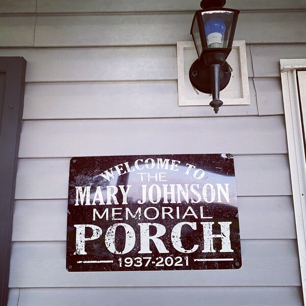 Custom Personalized Porch Sign With Family Last Name Decoration for ...