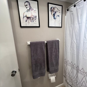 Bathroom Prints Male Portrait Paintings Great Gifts for | Etsy