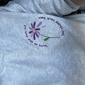 You're on Your Own Embroidered Sweatshirt // YOYOK // You