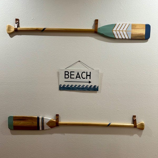 Leather Vertical Oar Display Hanger, Canoe Paddle Storage, Stand,row ...