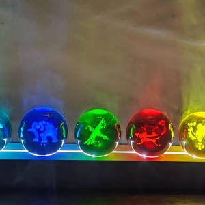 The Legend of Zelda Breath of the Wild Four Heroes Skill Ball Crystal Ball, Game peripheral products, Tabletop decoration, Anniversary gift