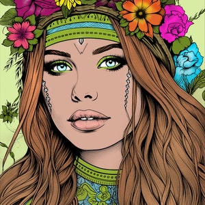 Mermaid Fairy House Coloring Pages for Kids & Adults Instant Download ...