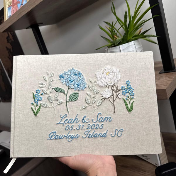 Garden Party Embroidered Monogram Journal - A main image 0