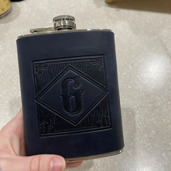 Hip Flask, Groomsmen Gifts Personalized, Groomsmen Gift Flask, Groomsman Gift Leather Hip Flask ...