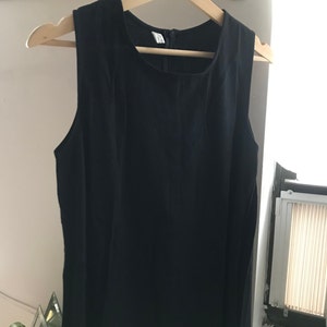 Summer Sleeveless Simple Linen Dress / Casual Cotton Linen - Etsy