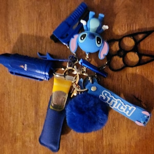 Stitch Self Defense Keychain with LIMITED FREEBIE Stitch Figure