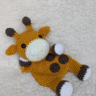 Giraffe Lovey Crochet Pattern Amigurumi Giraffe Security Etsy