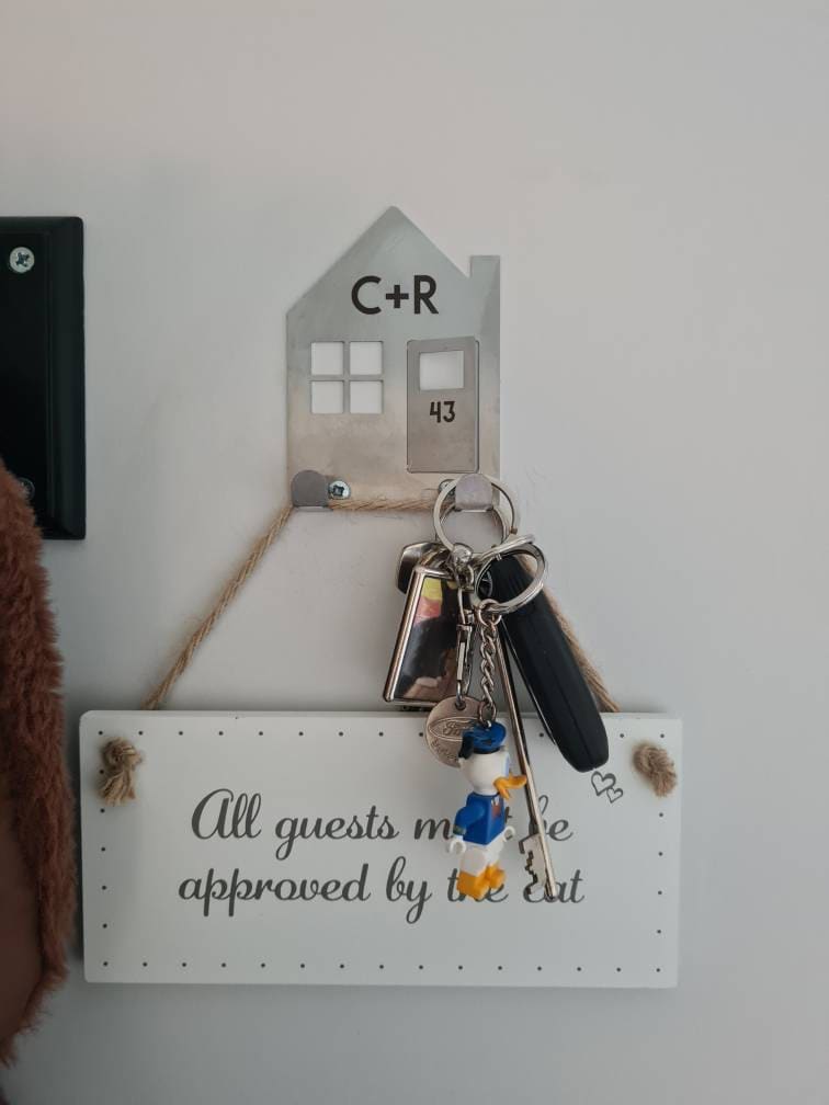 Personalised New Home Couples Key Holder