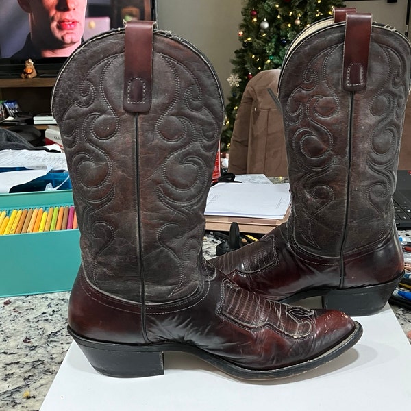 western boots tan
