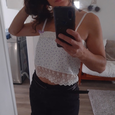 hobbs pink polka dot dress