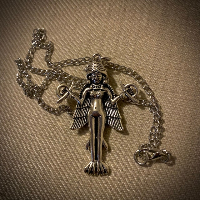 10Pcs Lilith Innana Ishtar Pendant Charms Demon Sigil Pendant Luciferian  Satanic Talisman Charms DIY Making Jewelry