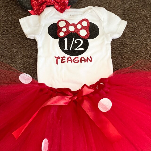 half birthday tutu dress Half Birthday Outfit Baby Girl Bloomer Set, Pink & Gold Onesie - Tutu - Hdband