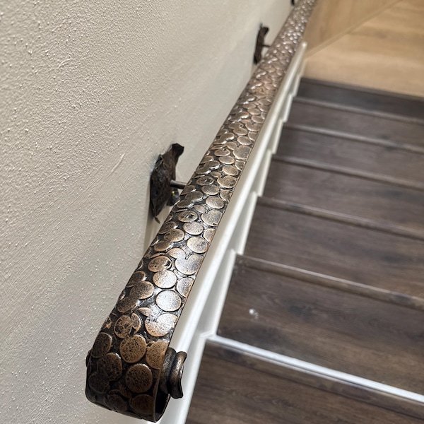 Hand Railing Rungs Luxury Stair Railing With Swing Brackets, Custom Length 16