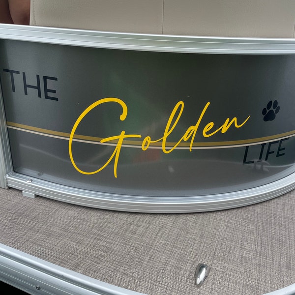 2) Custom Boat Name Vinyl Lettering Decal Sticker 1 Shadow Color La - Foto 6