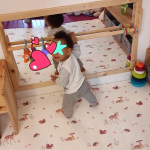 Miroir bébé Montessori, Horizontal, barre brachiation réglable