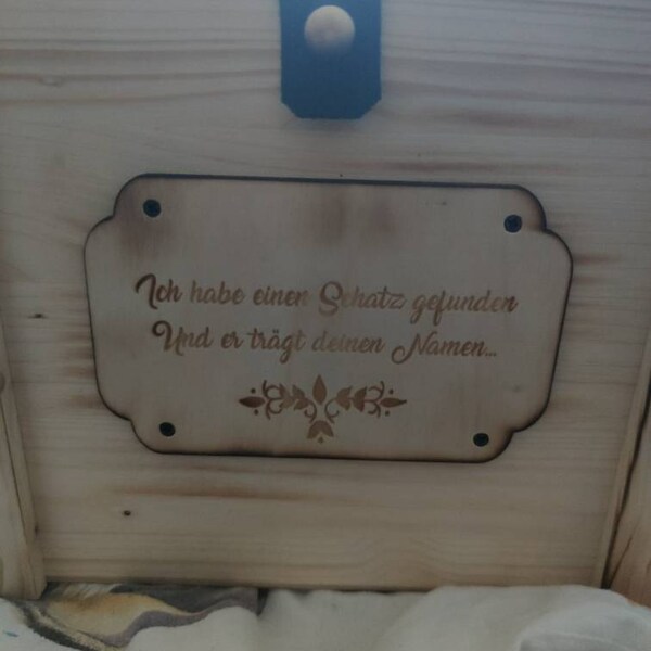 Memory Box, Personalized With Engraving, Motif, Text for Special ...