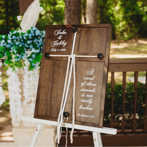 Trinity Braid - Cord of Three Strands Unity Ceremony Wedding Decor ...