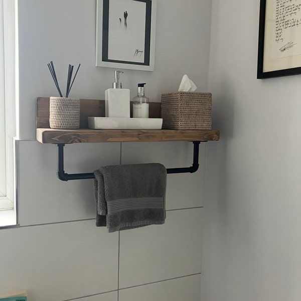 rustic-industrial-bathroom-shelf-with-towel-rail-vintage-dark-oak-oil