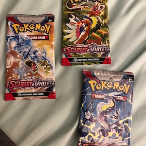 Authentic Pokemon Card Booster Pack Lot - Sealed, Assorted Series - Etsy