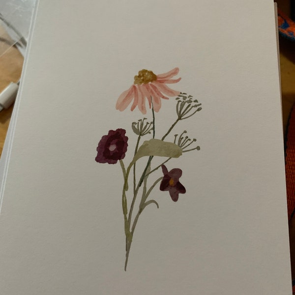 Wildflower Set of 12 | Greeting Card Collection With Envelopes - Etsy