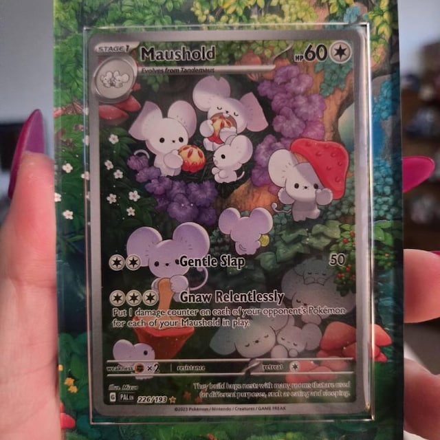 maushold pokemon card value ex - 156/182 - Paradox Rift holofoil pattern or surface detail) Pokemon Maushold 226/193 Sv02: Paldea