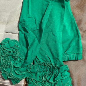 Ready to Ship Ruffle Pants Girls Olive Green Ruffle - Etsy