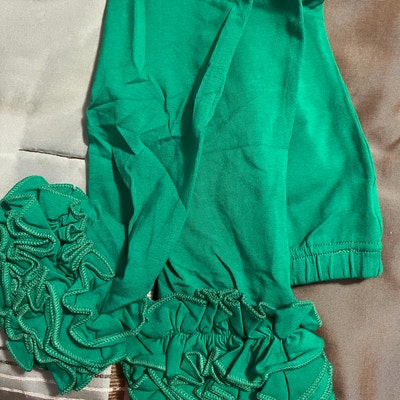 Ready to Ship Ruffle Pants Girls Olive Green Ruffle - Etsy