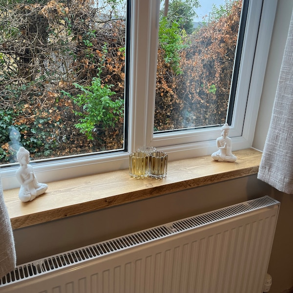 Rustic Window Sills | Reclaimed Wood | Window Ledge Shelf | Farmhouse ...