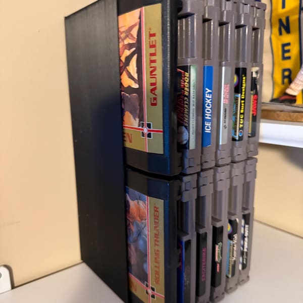 2 Rows - Rack Display for NES Nintendo Entertainment System Games ...