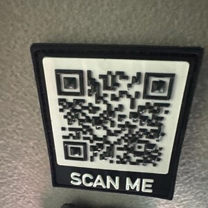 Rick Roll QR Code Meme Funny PVC Morale Patch