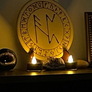 Runecaller Norse Rune Wand Volva Staff Distaff Asatru Altar | Etsy