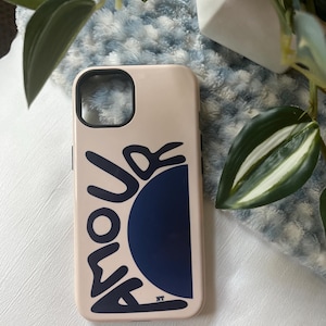 Blue Amour Phone Case, love phone case, blue sun phone case, it girl phone  case, summer phone case