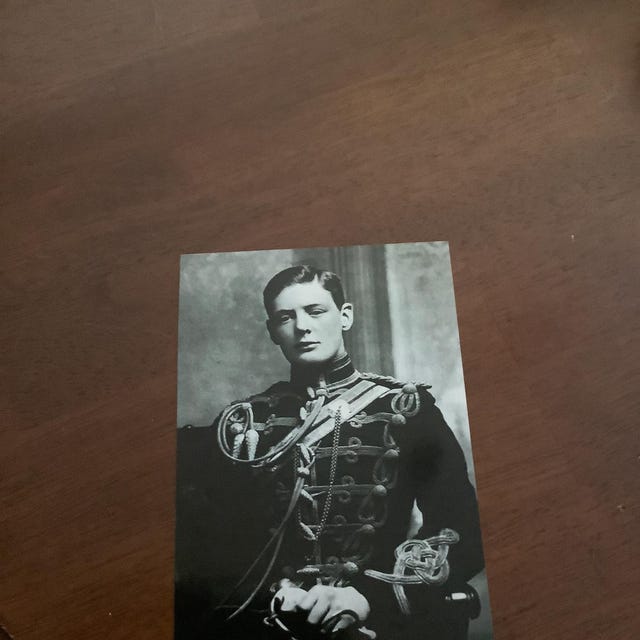 4x6 1895 若きウィンストン・チャーチル 写真 英国首相 英国世界大戦