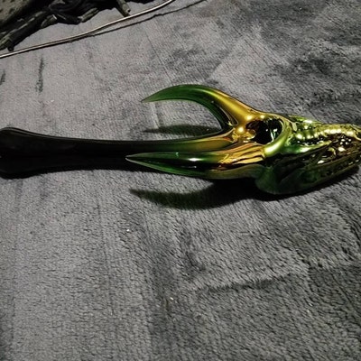 Budawi Glass Pipe 14.5 Cm Skull - Glass Pipe With Motif